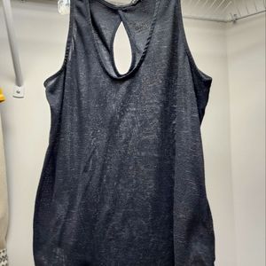 Banana Republic Heathered Charcoal Tank Top